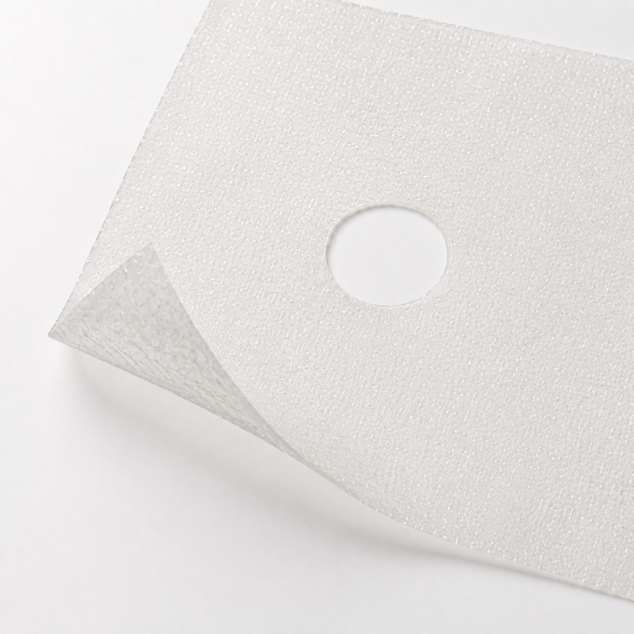 Close-up of EvoPatch 6 by 6 end-to-end graft center opening